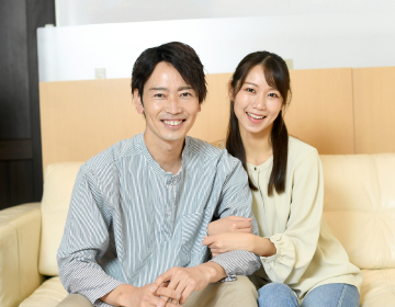 幸せそうな二人